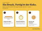 So funktioniert’s: Teig ausrollen, einmal drücken, backen – Ausstechen und Prägen in einem Schritt
